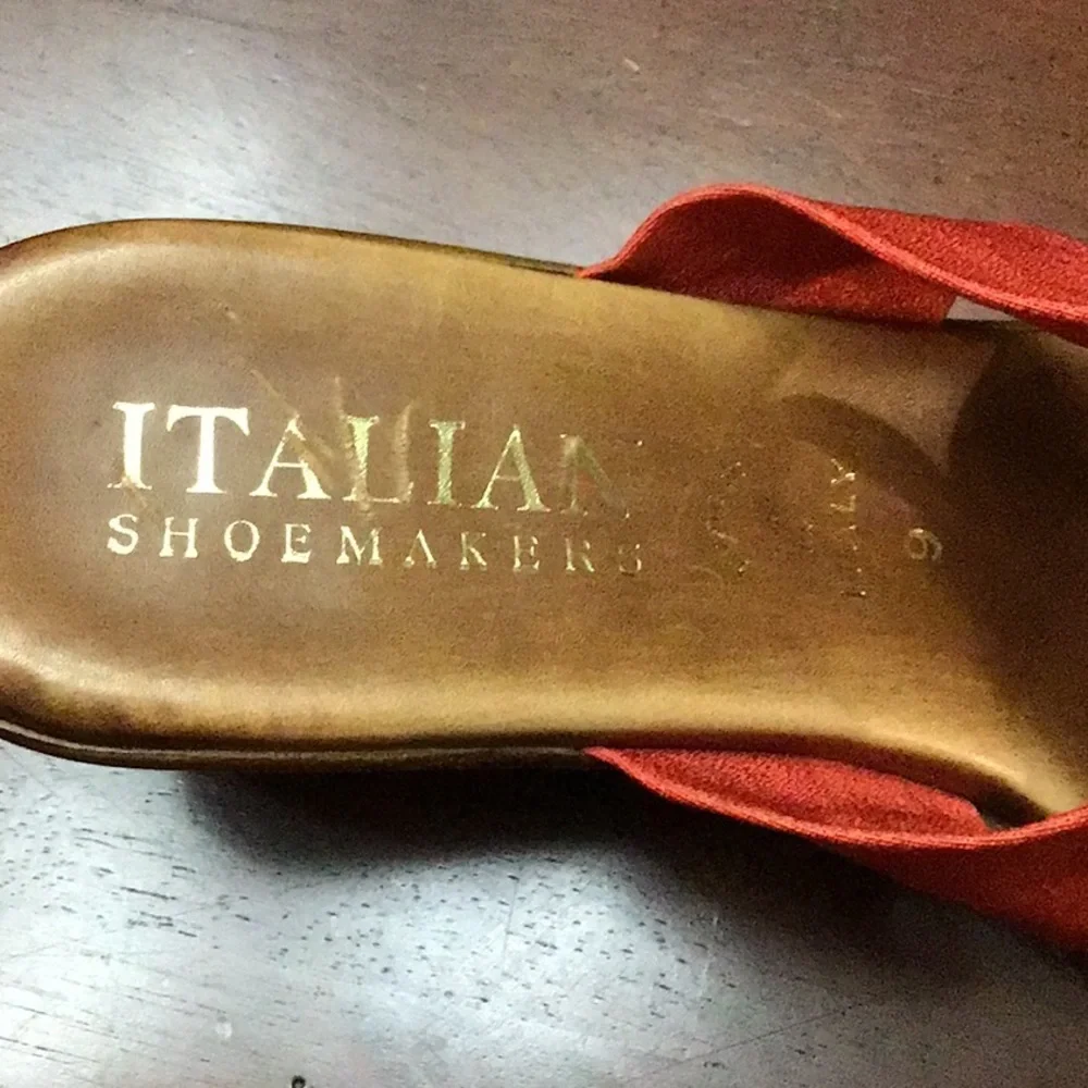 SHOE ITALIAN SHOEMAKERS SIZE 9 ORANGE